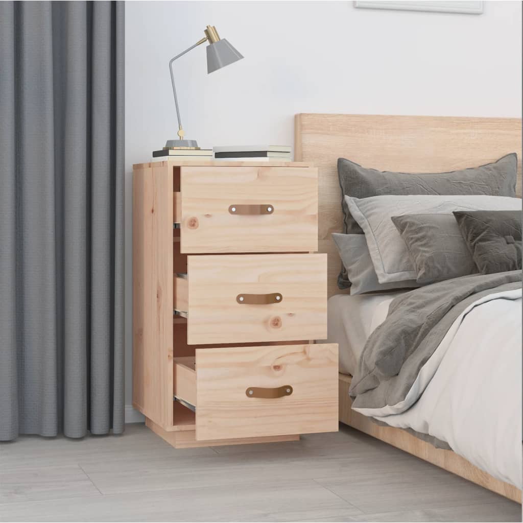 Nattbord Sengbord Tre heltre furu 40x40x75 cm