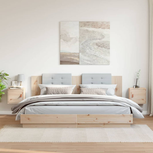 Veggskap 2 stk 31,5x30x30 cm heltre furu