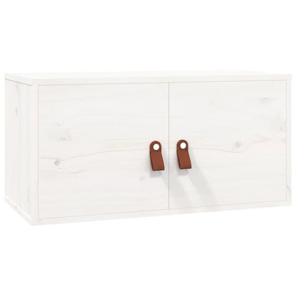 Veggskap Hvit 60x30x30 cm heltre furu