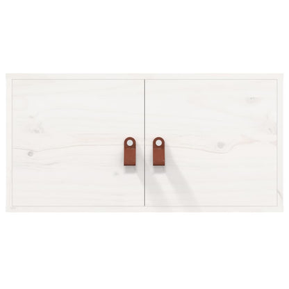 Veggskap Hvit 60x30x30 cm heltre furu