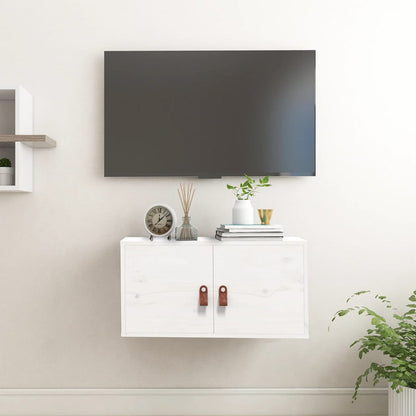 Veggskap Hvit 60x30x30 cm heltre furu