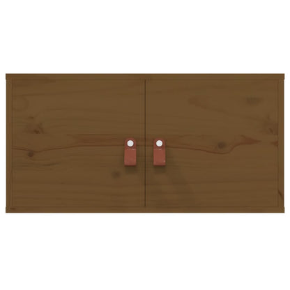 Veggskap Honningbrun 2 stk 60x30x30 cm heltre furu