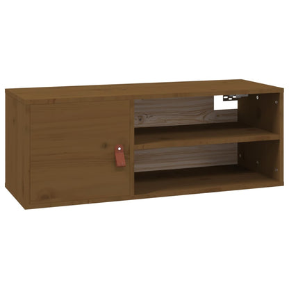 Veggskap Honningbrun 80x30x30 cm heltre furu
