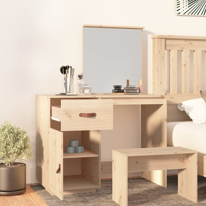 Sminkebord Tre 95x50x134 cm heltre furu