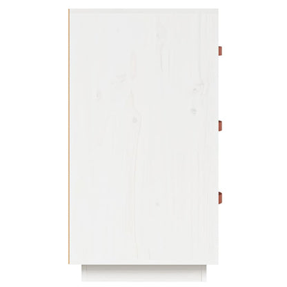 Kommode Hvit 80x40x75 cm heltre furu