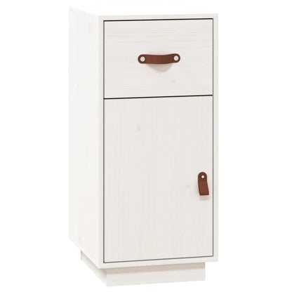Skjenk Hvit 34x40x75 cm heltre furu