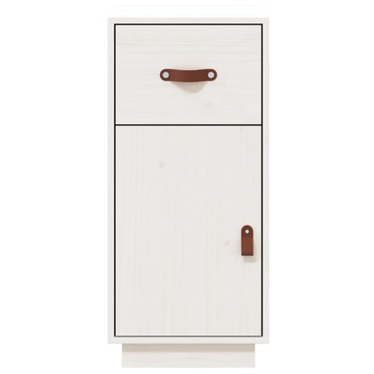 Skjenk Hvit 34x40x75 cm heltre furu