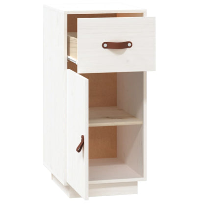Skjenk Hvit 34x40x75 cm heltre furu