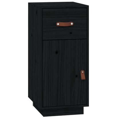 Skjenk Svart 34x40x75 cm heltre furu