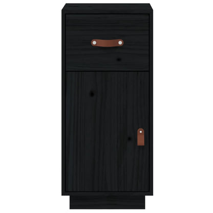 Skjenk Svart 34x40x75 cm heltre furu