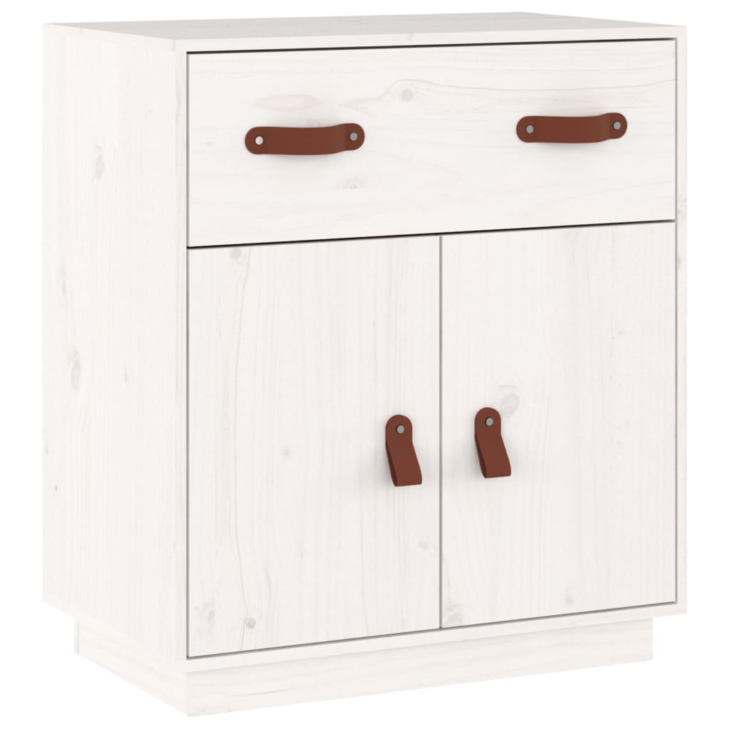 Skjenk Hvit 65,5x40x75 cm heltre furu