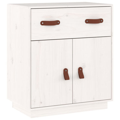 Skjenk Hvit 65,5x40x75 cm heltre furu