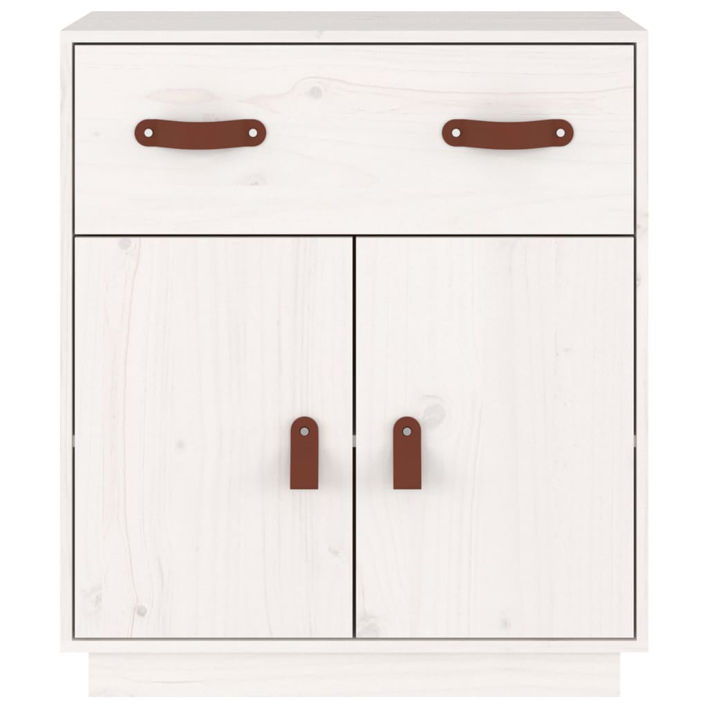 Skjenk Hvit 65,5x40x75 cm heltre furu
