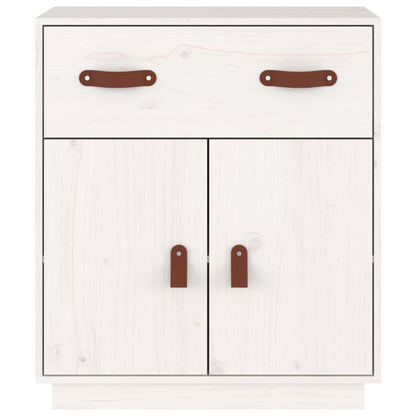 Skjenk Hvit 65,5x40x75 cm heltre furu
