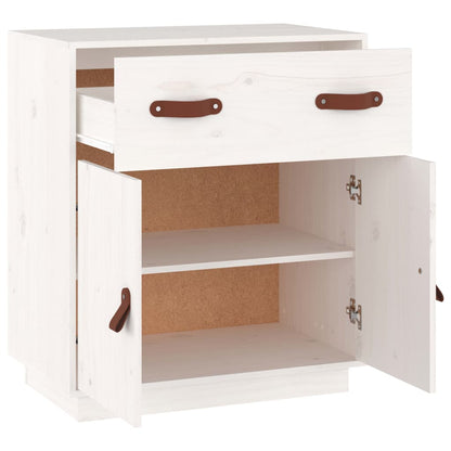 Skjenk Hvit 65,5x40x75 cm heltre furu