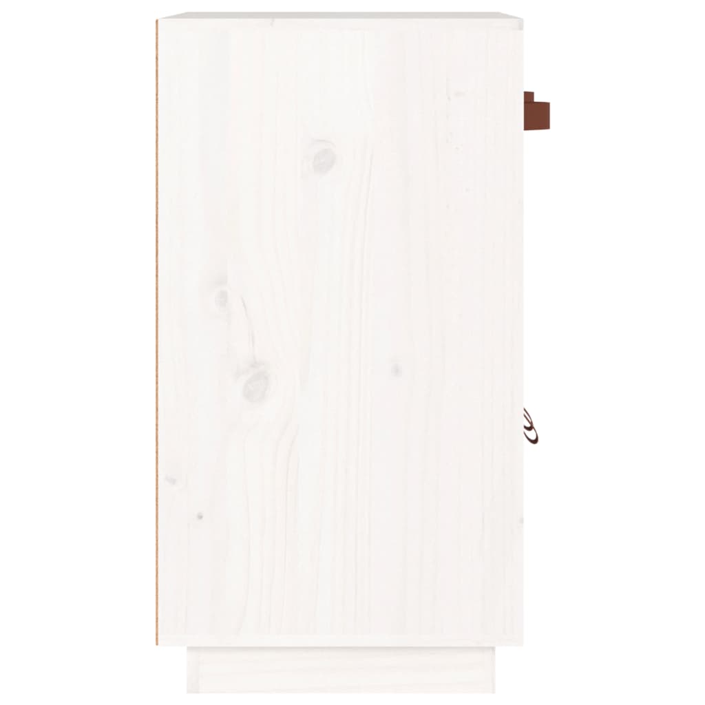 Skjenk Hvit 65,5x40x75 cm heltre furu