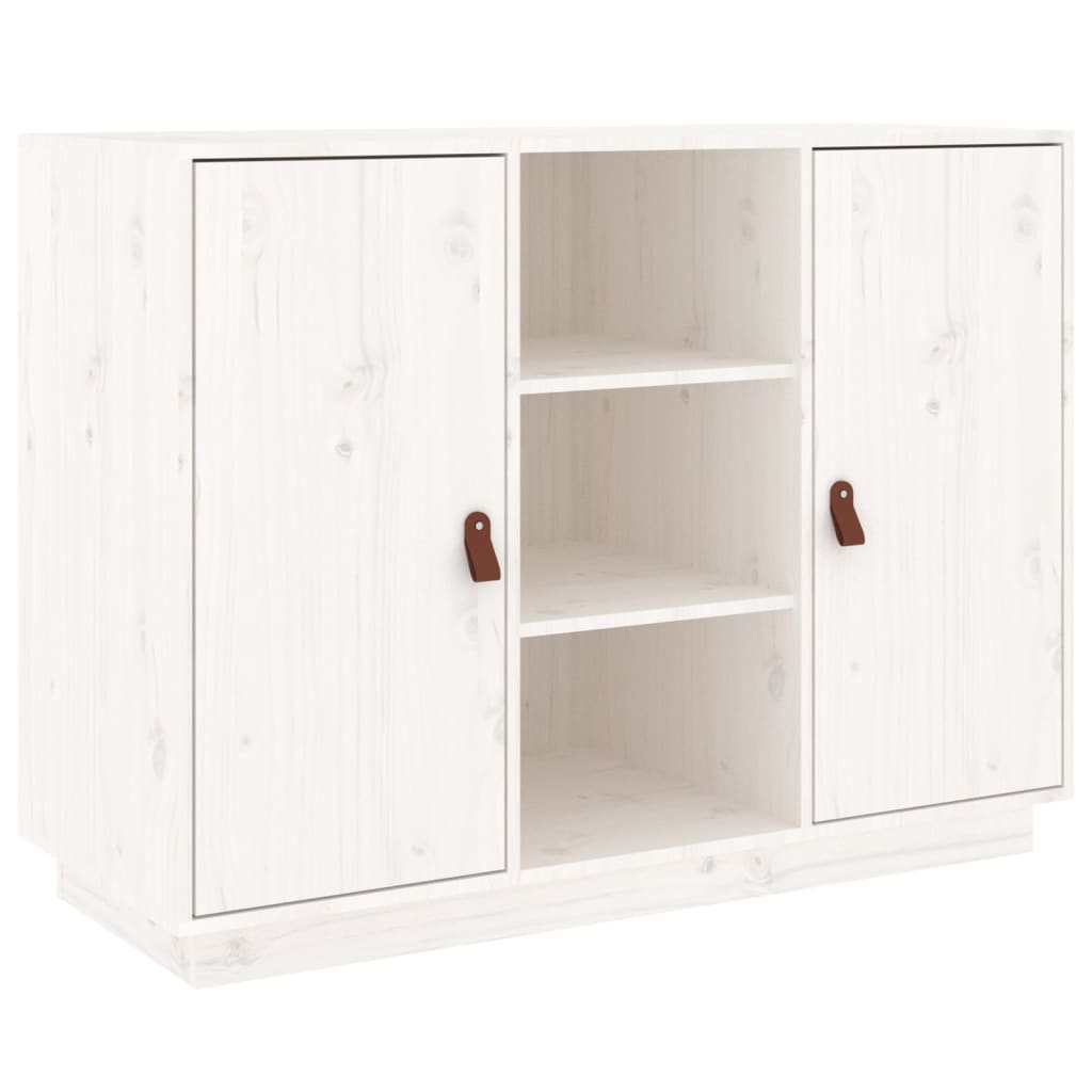 Skap Hvit 100x40x75 cm heltre furu