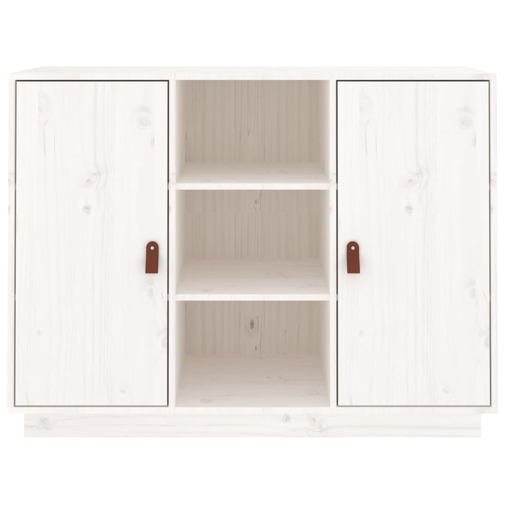 Skap Hvit 100x40x75 cm heltre furu