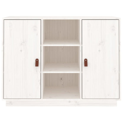 Skap Hvit 100x40x75 cm heltre furu