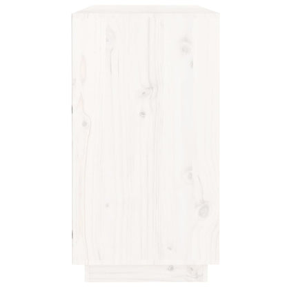 Skap Hvit 100x40x75 cm heltre furu