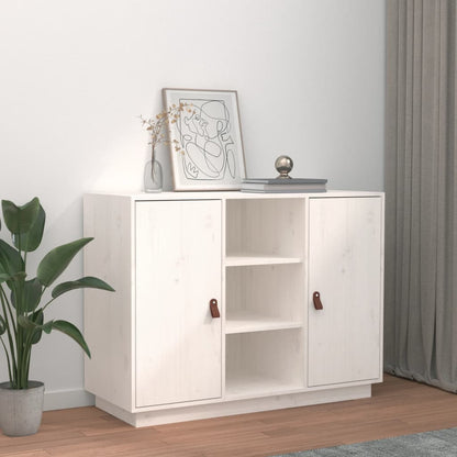 Skap Hvit 100x40x75 cm heltre furu