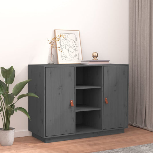 Skjenk Grå 100x40x75 cm heltre furu