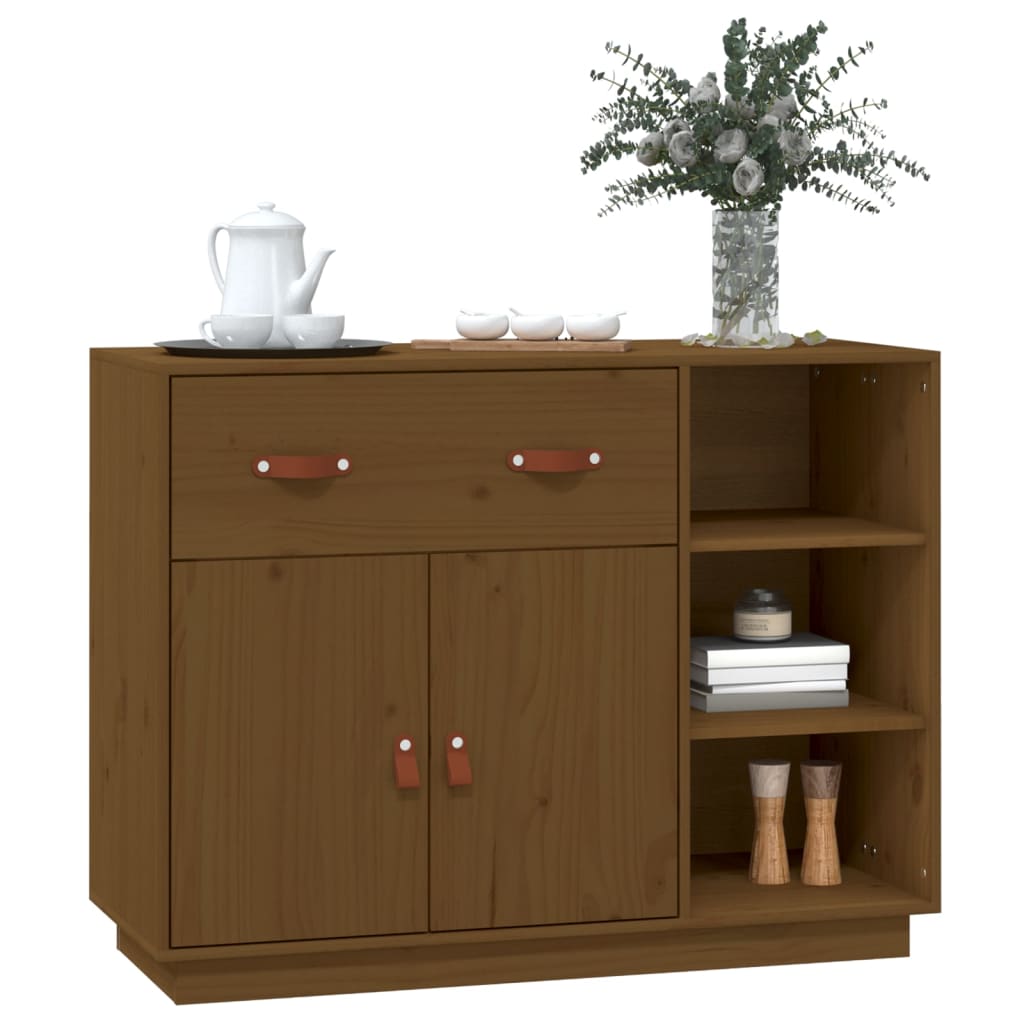 Skjenk Honningbrun 98,5x40x75 cm heltre furu