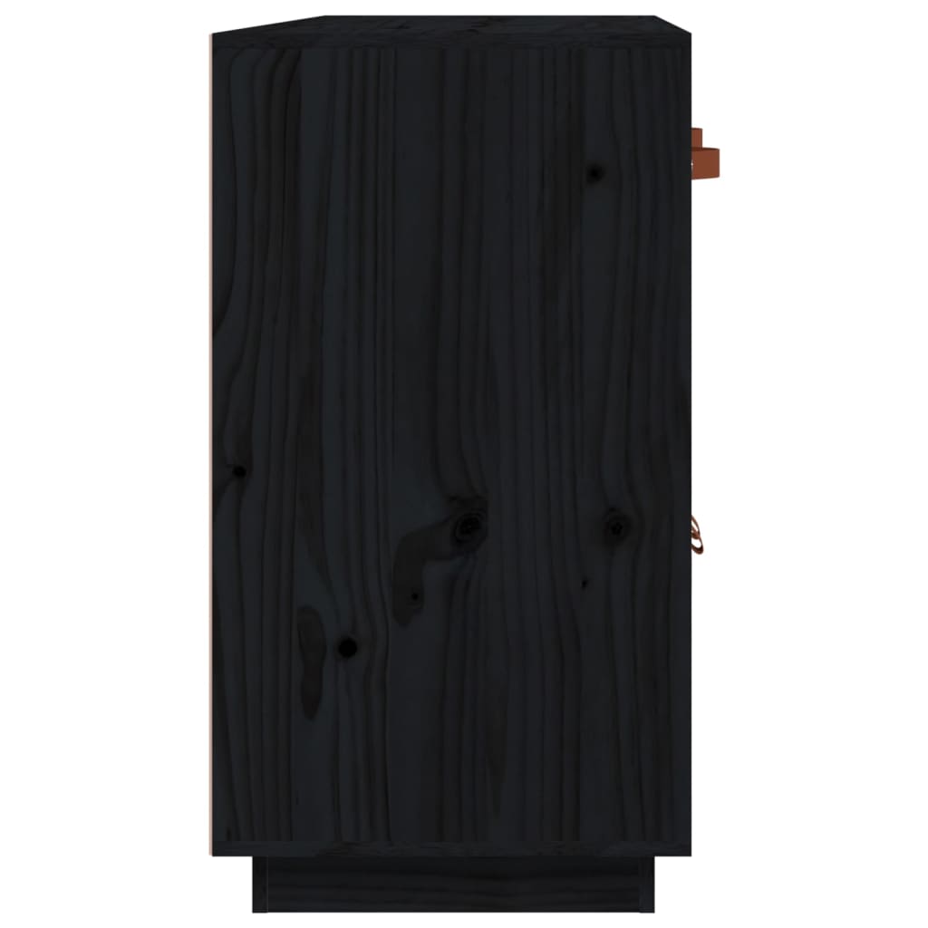 Skjenk Svart 98,5x40x75 cm heltre furu