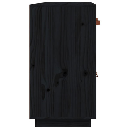 Skjenk Svart 98,5x40x75 cm heltre furu