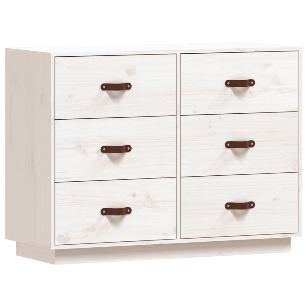 Skjenk Hvit 100x40x75 cm heltre furu