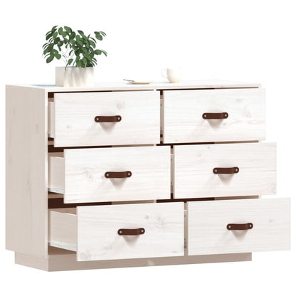 Skjenk Hvit 100x40x75 cm heltre furu