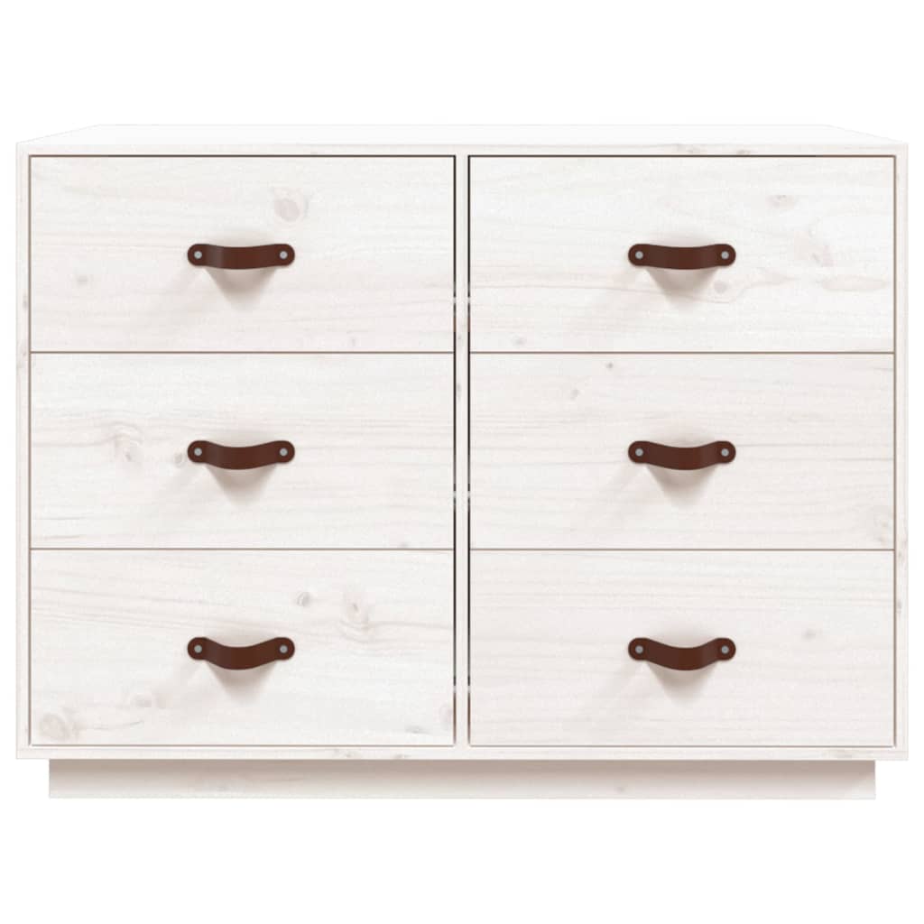 Skjenk Hvit 100x40x75 cm heltre furu