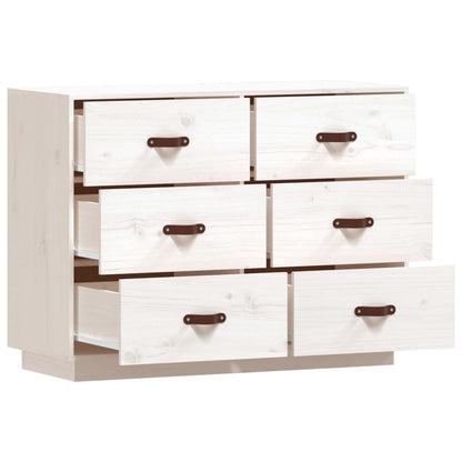 Skjenk Hvit 100x40x75 cm heltre furu