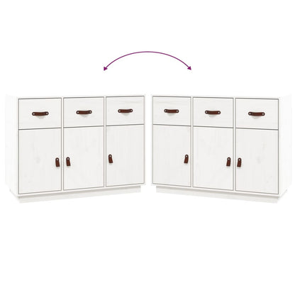 Skjenk Hvit 100x40x75 cm heltre furu