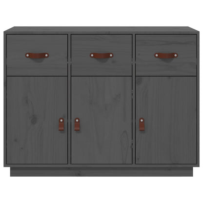 Skjenk grå 100x40x75 cm heltre furu
