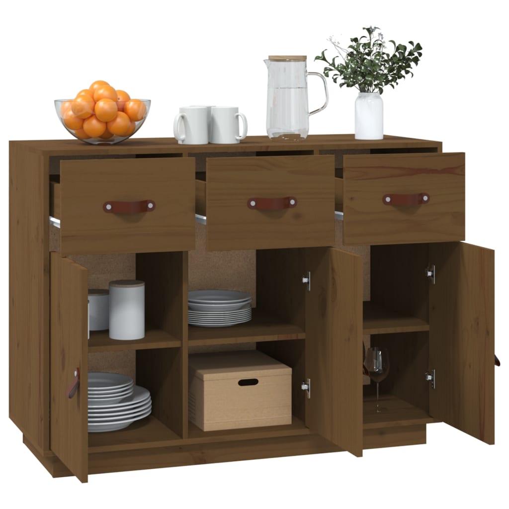 Skjenk Honningbrun 100x40x75 cm heltre furu