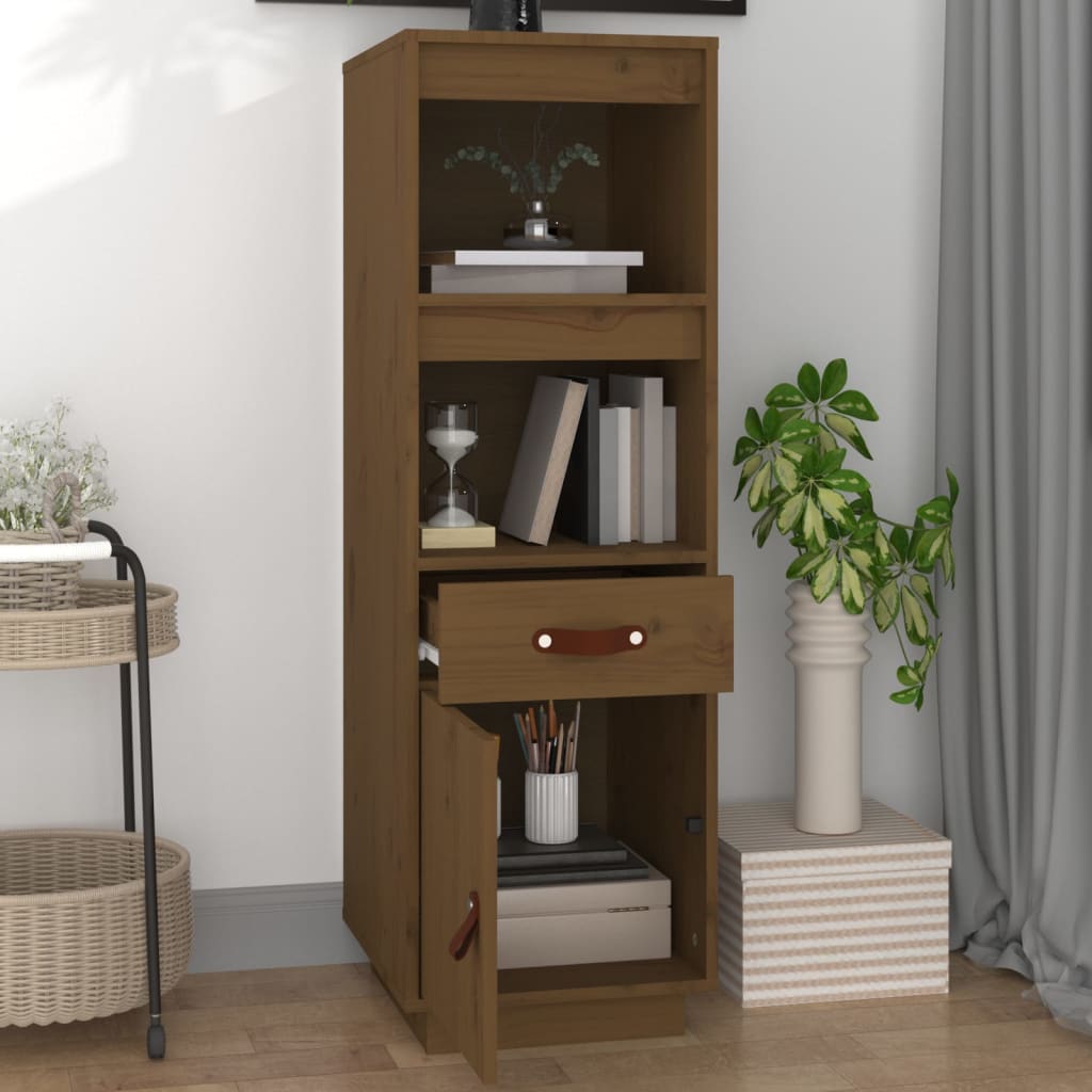 Skap honningbrun 34x40x108,5 cm heltre furu