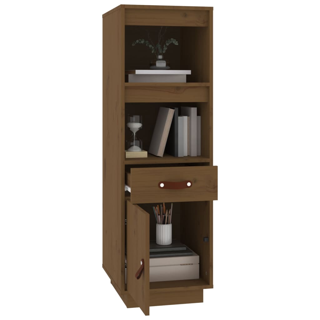 Skap honningbrun 34x40x108,5 cm heltre furu