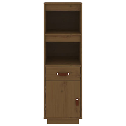 Vitrineskap Tre Honningbrun 34x40x108,5 cm heltre furu