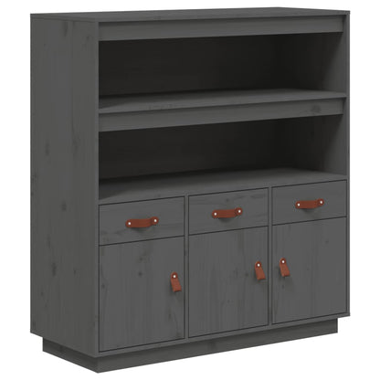 Skap Grå 100x40x108,5 cm heltre furu
