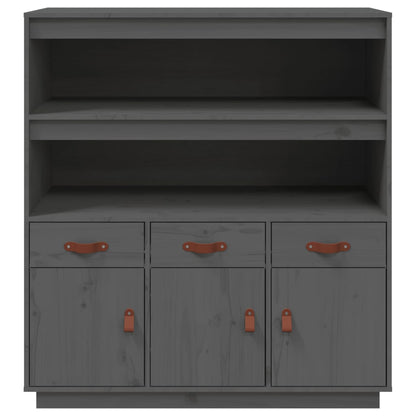 Skap Grå 100x40x108,5 cm heltre furu