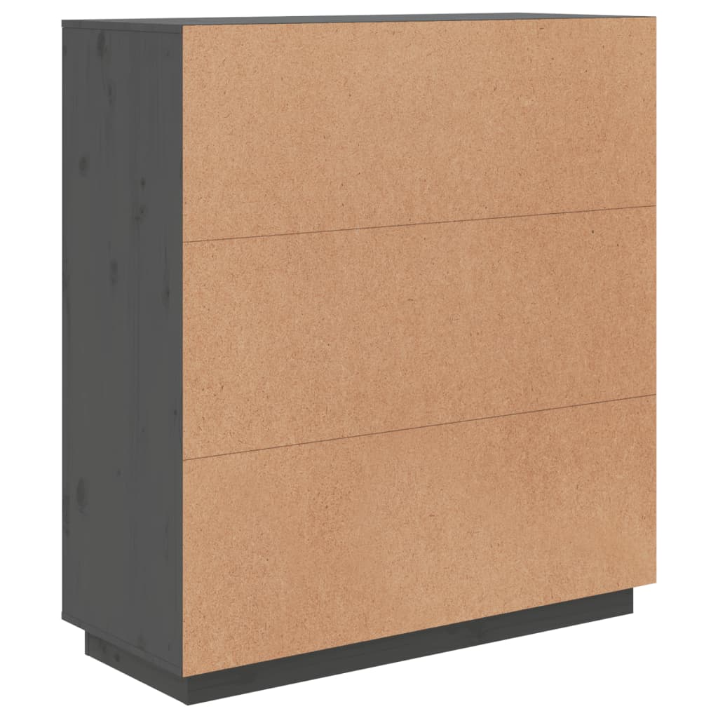 Skap Grå 100x40x108,5 cm heltre furu