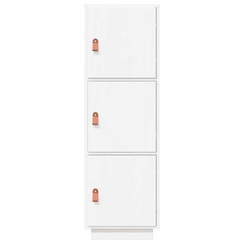 Skap hvit 34x40x108,5 cm heltre furu