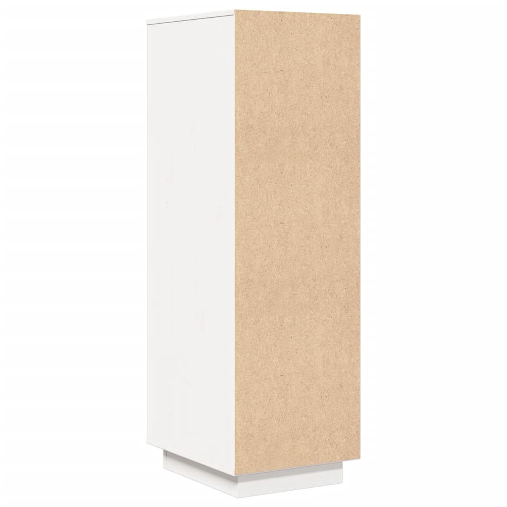 Skap hvit 34x40x108,5 cm heltre furu