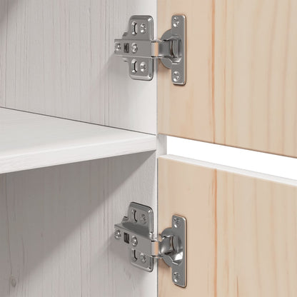 Skap Hvit 34x40x108,5 cm heltre furu