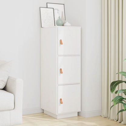 Skap Hvit 34x40x108,5 cm heltre furu