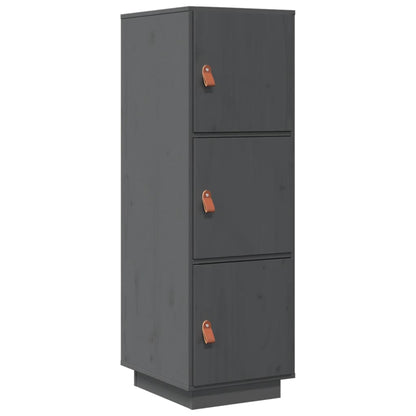 Skap Grå 34x40x108,5 cm heltre furu
