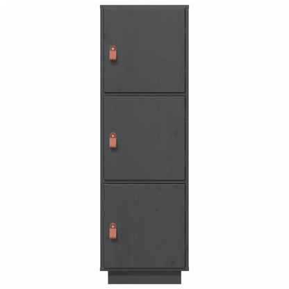 Skap Grå 34x40x108,5 cm heltre furu