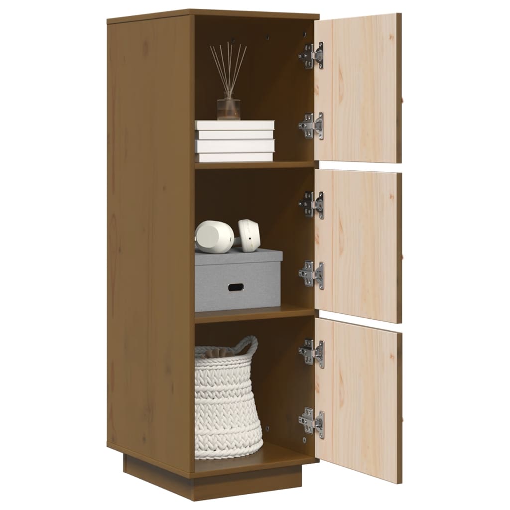 Skap honningbrun 34x40x108,5 cm heltre furu