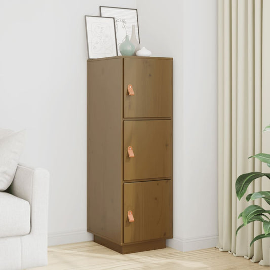 Skap honningbrun 34x40x108,5 cm heltre furu
